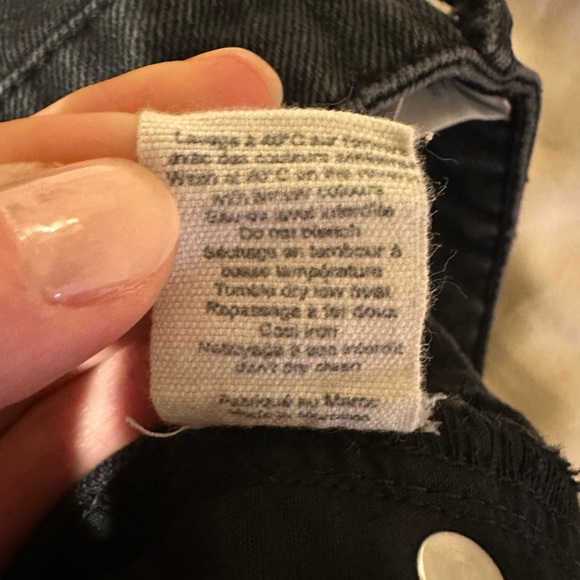 Rouje Black Straight Leg Jeans size 27 French girl denim sezane - Picture 9 of 10